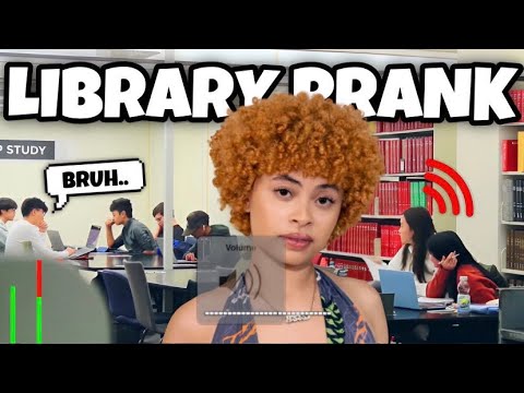 BLASTING ICE SPICE 'MUNCH' IN THE LIBRARY *SOMEONE STOLE MY LAPTOP*