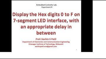 8 Embedded Controller Lab  LPC1768   Experiment 8 _ Prof. Sachin Patil