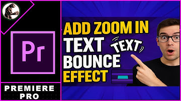 How to Add Zoom In TEXT BOUNCE Effect In Premiere Pro