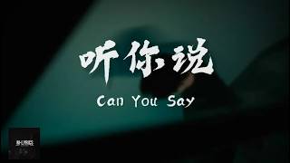 Silk Ye (叶泽浩) - Can You Say (听你说) Lyrics 歌词 Pinyin⧸English Translation (動態歌詞)