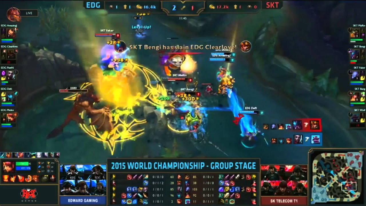 EDG vs SKT - Grup karşılaşmaları | Renekton Power!