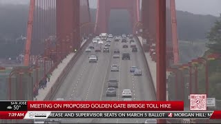 Meeting on proposed Golden Gate Bridge toll hike Thursday