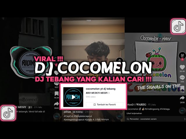 DJ COCOMELON REMIX DJ TEBANG VIRAL TIKTOK 2023 JJ COCOMELON REMIX class=