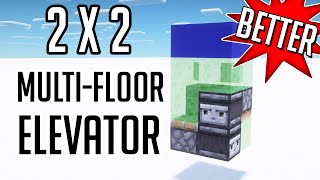 I Made a 2x2 Elevator For Multiple Floors!