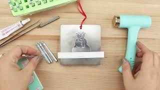 Learn How To Metal Stamp A Snowman Christmas Ornament