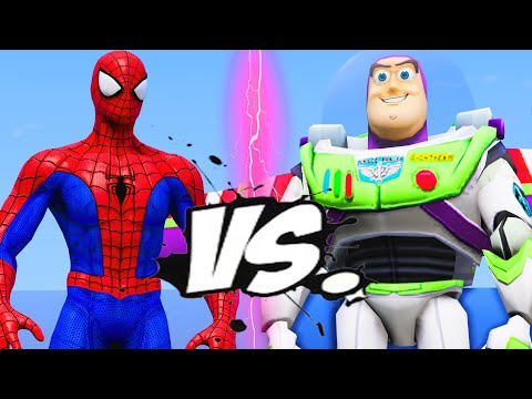 SPIDER-MAN VS BUZZ LIGHTYEAR - EPIC BATTLE