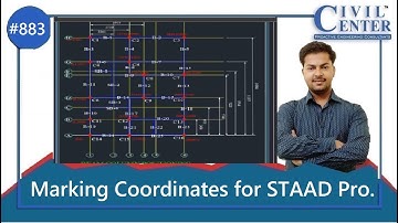 Marking Coordinates for STAAD Pro. || STAAD Pro. Tutorial