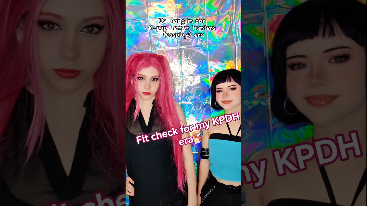 Fit check for my KPDH era 💅🏻 | Mira & Zoey @nikkihatsunecosplay K-pop demon hunters #cosplay