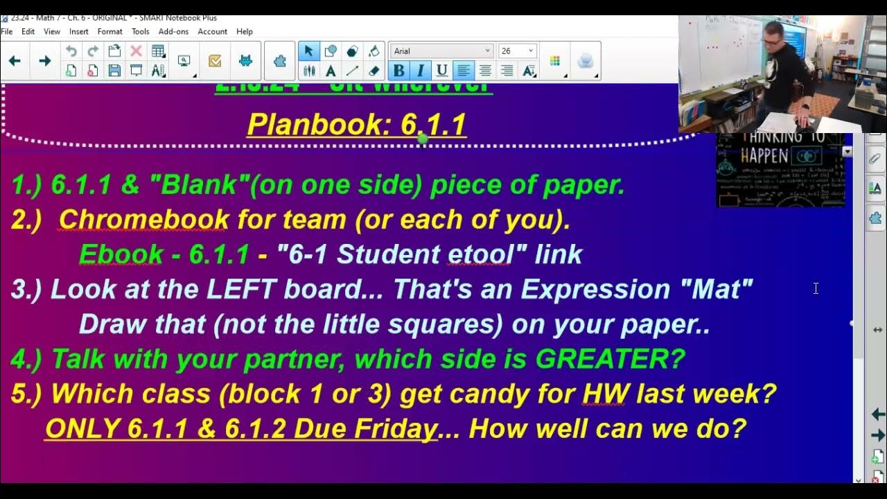 2.13.24 Math 7 Expression Mats Algebra Basics YouTube