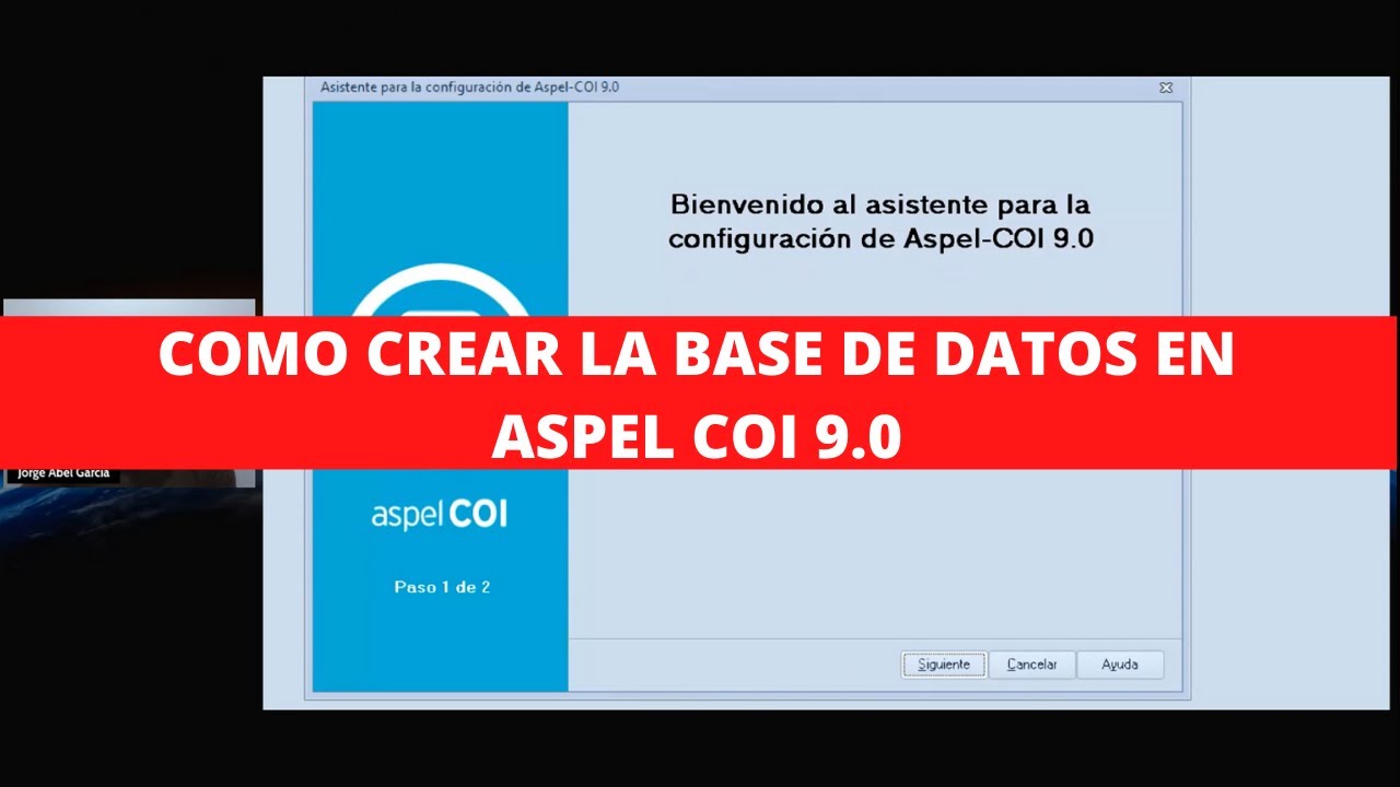 COMO CREAR LA BASE DE DATOS EN ASPEL COI 9.0