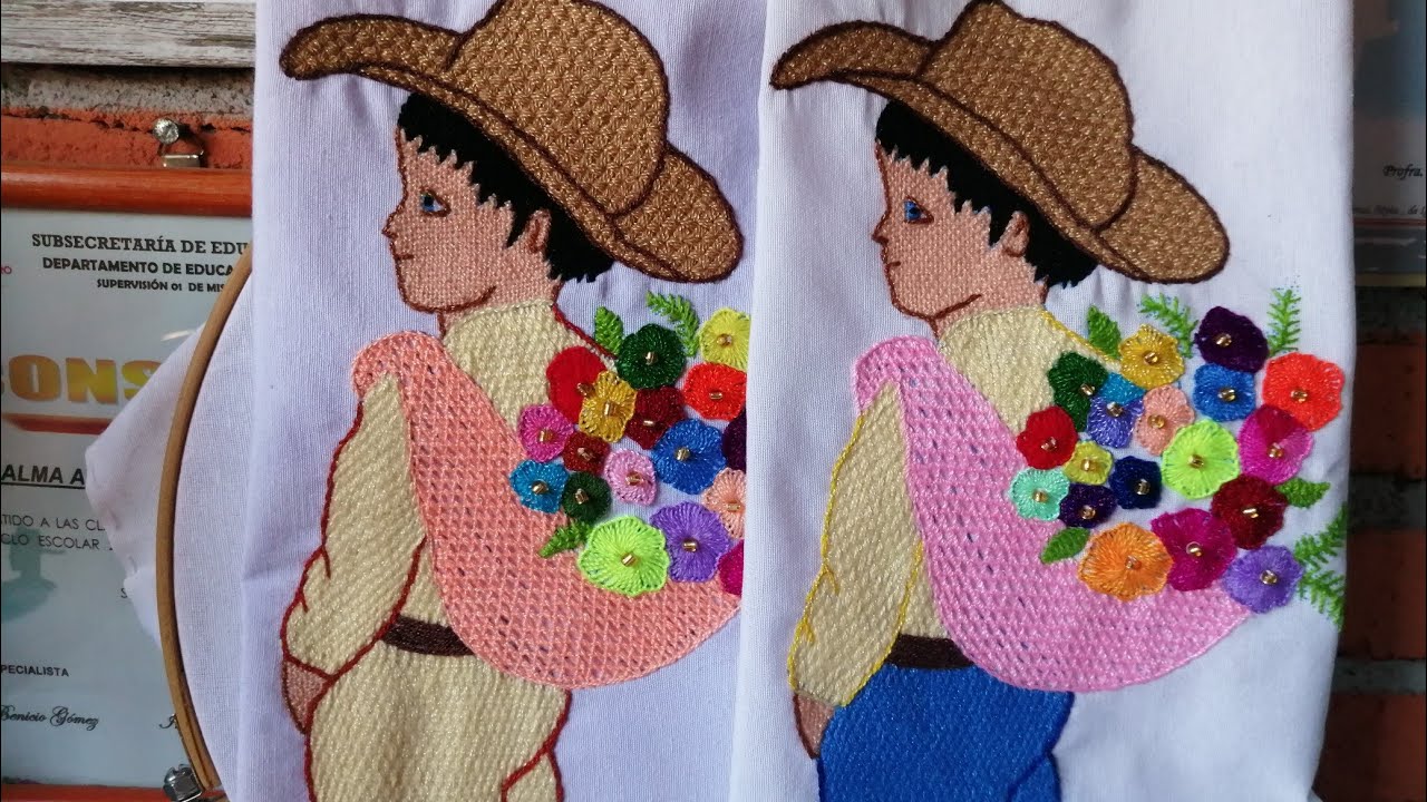 Bordado fantasía para pantalón (petatillo) 👖👖👖👚