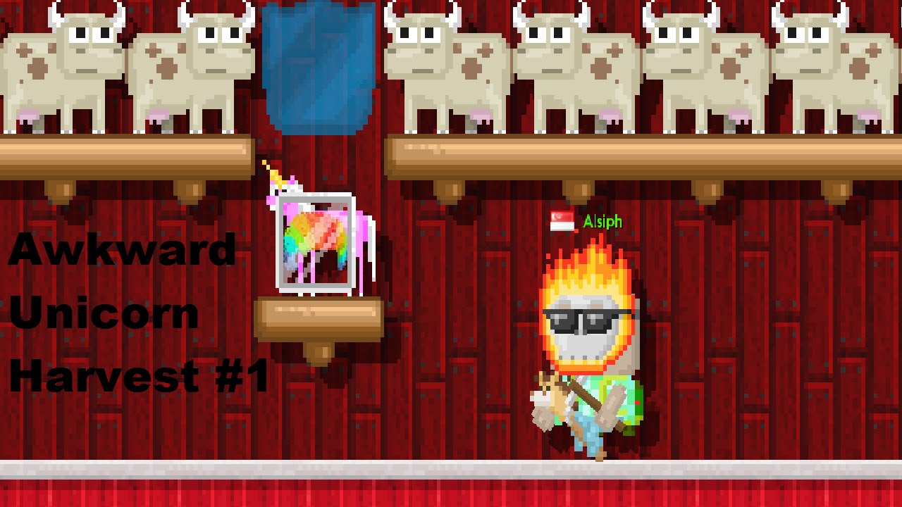 Growtopia Harvesting Awkwardly Unicorn #1