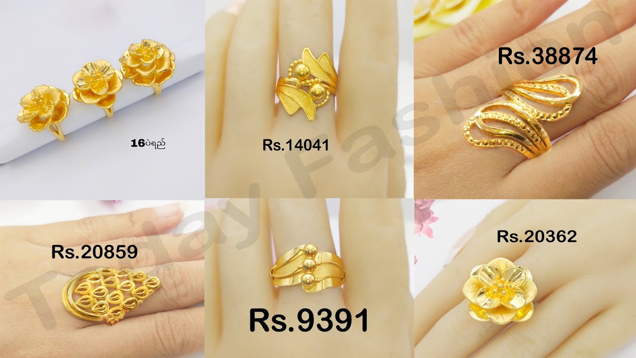 Malabar Gold Cocktail Ring From 2.54Gm/Rs.21K Designs With Price| Latest Gold  Ring Designs 2023 - YouTube