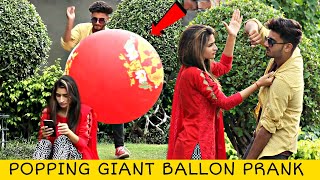 Popping Giant Balloons 🎈Prank on Cute Girls @ThatWasCrazy