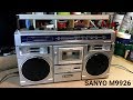 SANYO M9926 boombox cassette deck fix