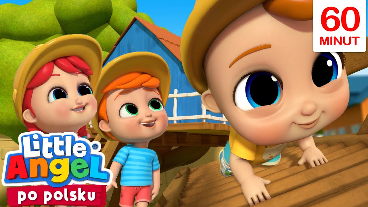 Budujemy domek na drzewie | Little Angel 👼🏻 Bajki i piosenki dla dzieci