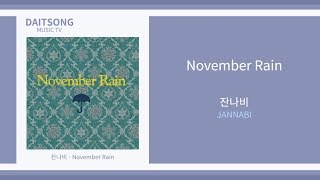 잔나비 - 노벰버 레인 / JANNABI - November Rain / 가사