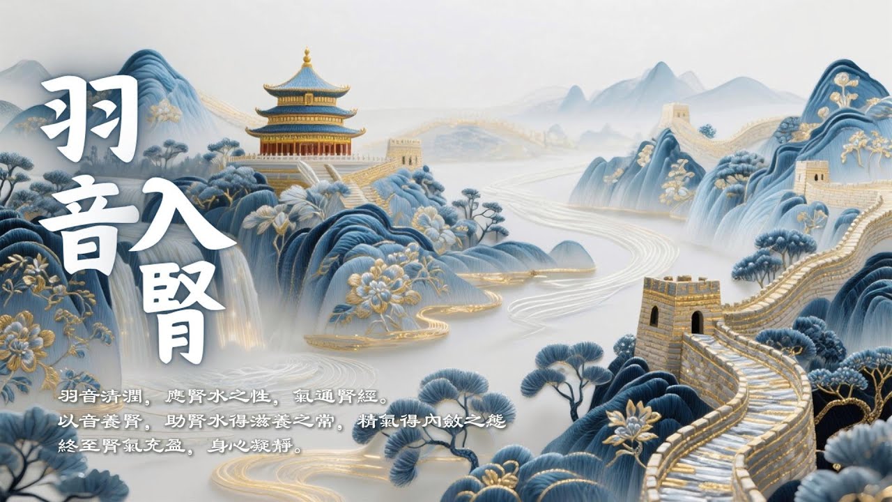羽音入腎｜最強補腎音療・填精補髓・安神定志｜舒緩恐懼焦慮・早晨養腎補氣｜五行水音療癒｜Asian Relaxing Music - Yu Tone