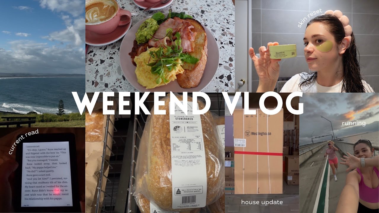 weekend reset | facial, new skincare, running, house updates 