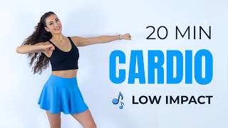 20 Min LOW IMPACT Cardio Workout To The Beat | No Jumping, Joint Friendly!