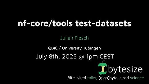 nf-core/bytesize: nf-core/tools  test-datasets