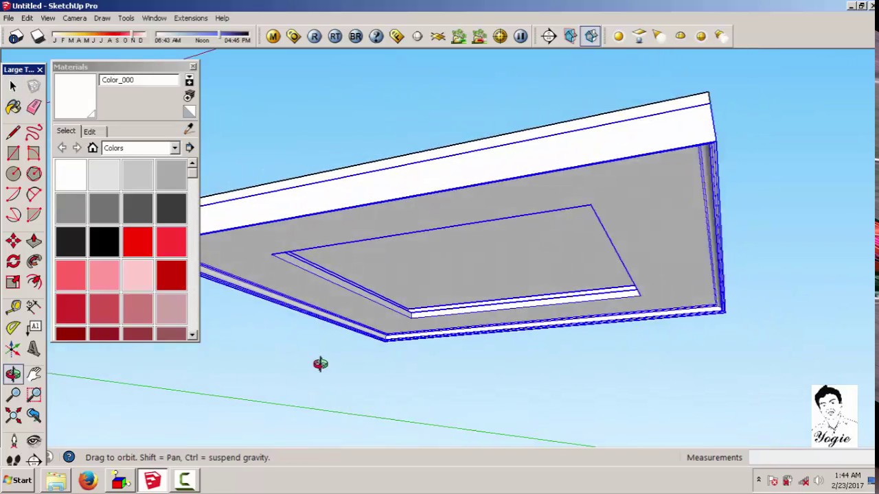 tutorial sketchup membuat plafon cepat dan mudah YouTube