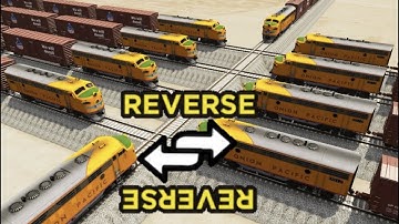 Impossible Five Rail Tracks Crossover Vs Trains Crossing in REVERSE | BeamNG.Drive