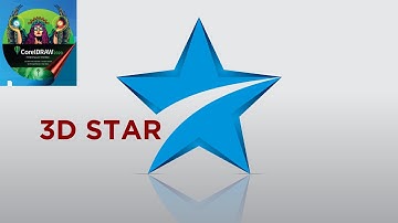 CorelDraw Tutorials | How to make 3D Star in CorelDraw | ZAMZAMGRAPHICS