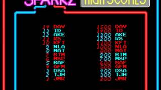 Sparkz (Atari 1992)  Attract Mode 60fps