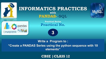 IP Practical No. 3 | Informatics Practices with PANDAS | Class 12 | CBSE | PrepFuture | Amit Mandal