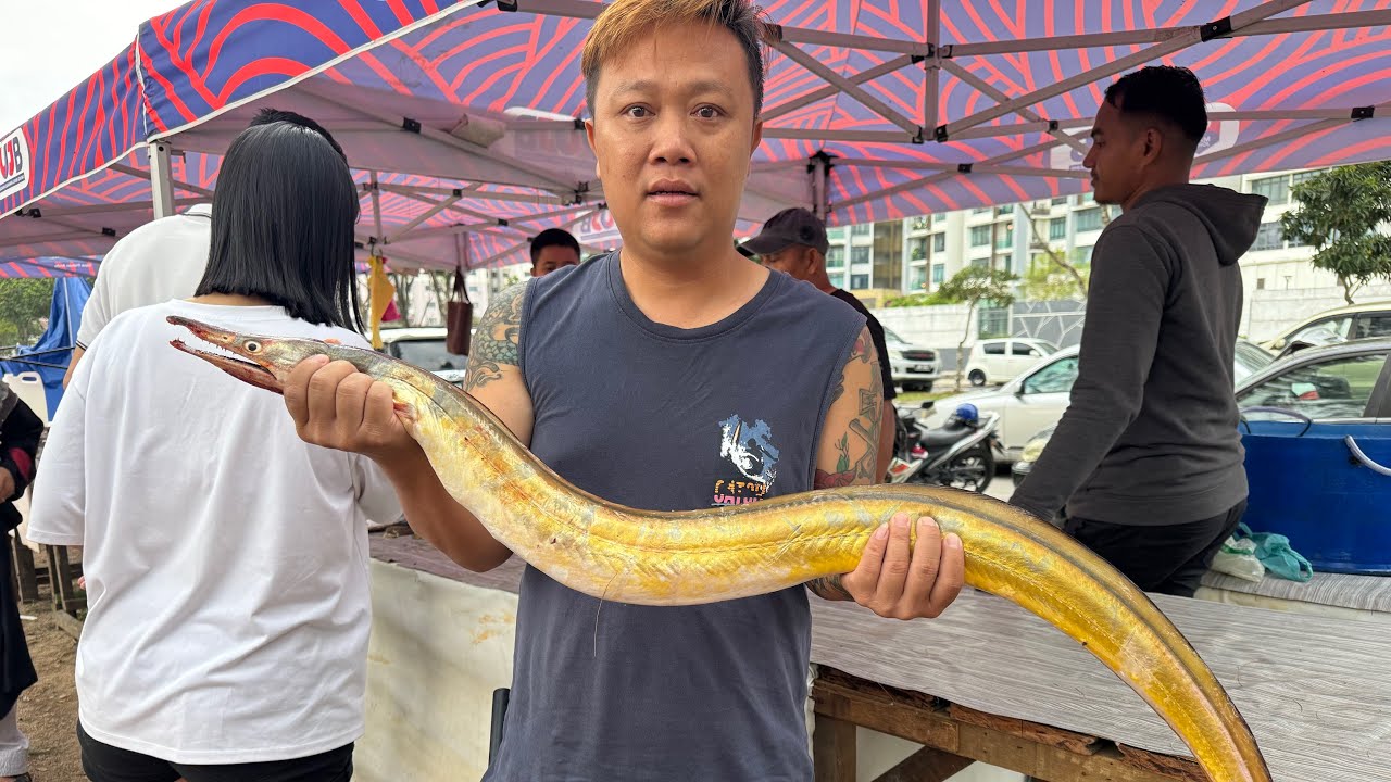 PASAR PAGI ORANG ASLI DAH ADA TAPAK BARU // IKAN,KETAM SEMUA SEGAR DARI LAUT // 