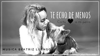 te echo de menos (carta a mi perro) beatriz luengo