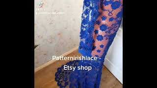 #irishcrochetlace #crochetlace #dresspattern #patternirishlace_etsy_shop