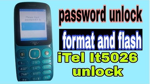 itel mobile it5026 password reset and format flash