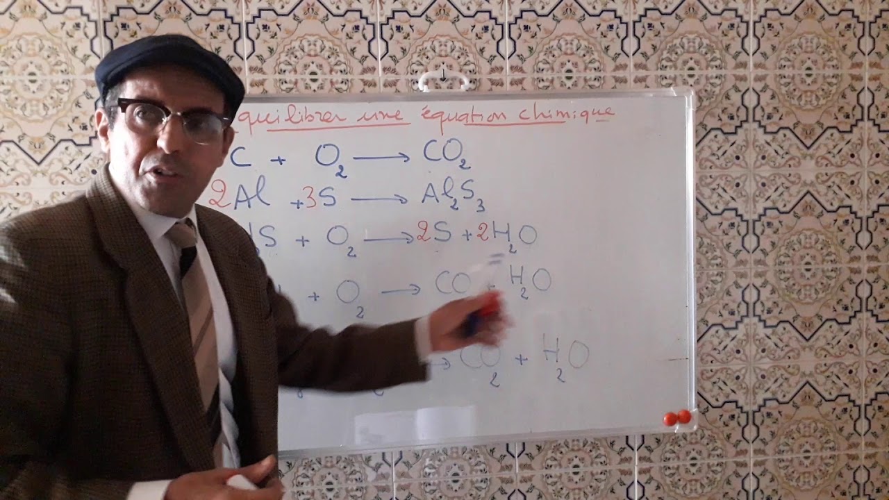 Equilibrer une équation chimique - YouTube
