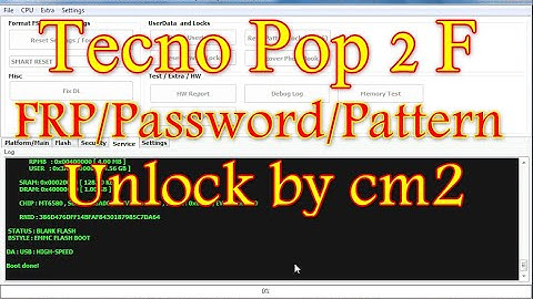 Tecno Pop 2 F Frp Password Pattern pin Unlock Done By CM2
