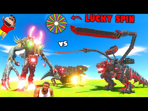 LUCKY MYSTERY SPIN BATTLES with SHINCHAN vs CHOP vs AMAAN-T in Animal Revolt Battle Sim ALL units