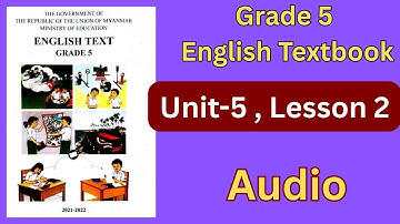 Grade 5 English ,Unit - 5, Lesson -2 #audio