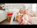 attempting to open packages with a baby + cooking with parker!