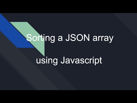 Sorting a JSON array using Javascript