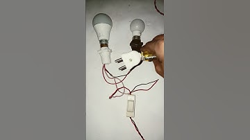 2 bulb 1 switch connection| bed Switch connection| One switch two bulb Connection!#viral  #trending