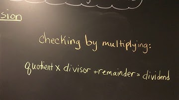 Check by multiplication for division
