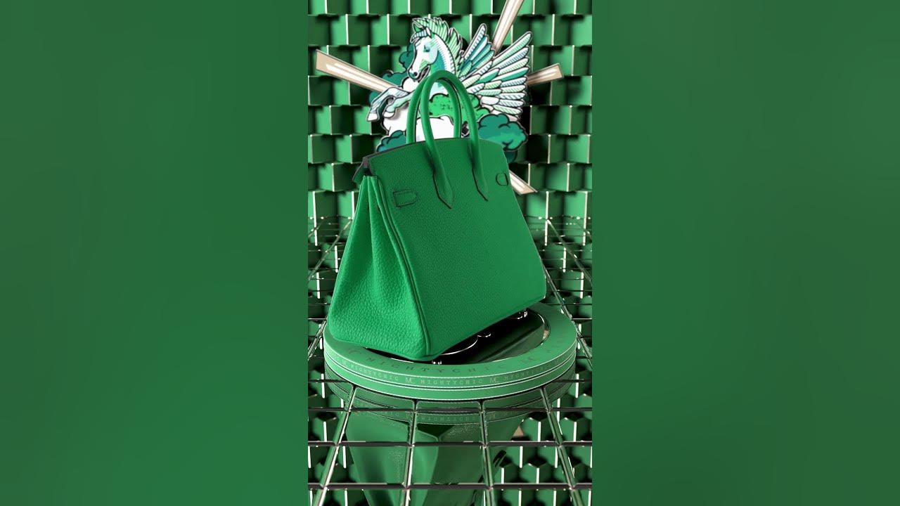 Hermes Special Order HSS Birkin 25 Bag in Vert Cypress Togo Leather wi –  Mightychic