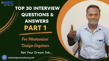 Mechanical design Engineer interview questions & answers | #Tamil #design #interview | MDC ENGG