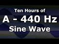 Capture de la vidéo Sine Wave A 440 Hz Concert Pitch For Ten Hours - Test Tone