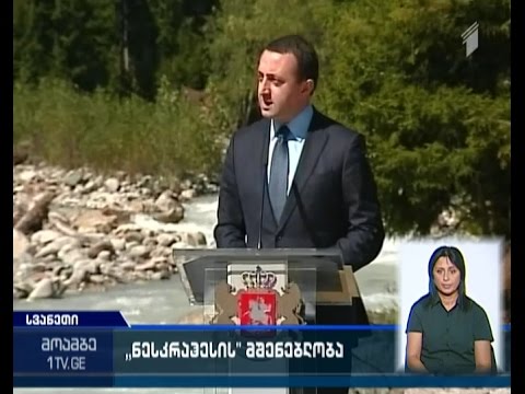\"ნენსკრაჰესის\"  მშენებლობას საფუძველი ჩაეყარა