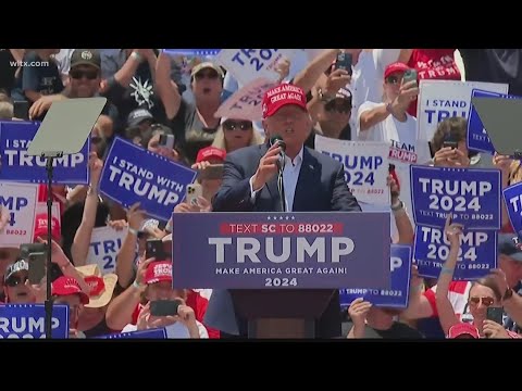 Donald Trump returns to massive rallies with South Carolina event ...