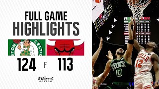 FULL GAME HIGHLIGHTS: Celtics take care of Bulls 124-113 on 2nd night of back-to-back