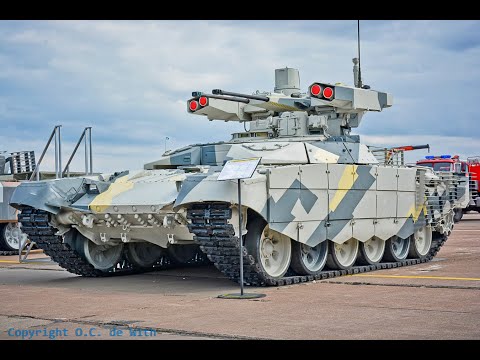 Video: Podpůrné bojové vozidlo Terminátoru. BMPT 
