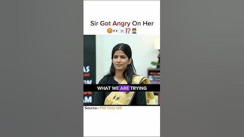 Sir Got Angry On Her 😡👀 | IAS Interview